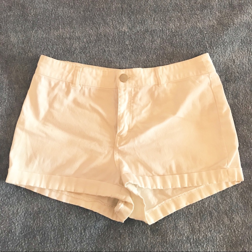White high rise shorts  from H&M